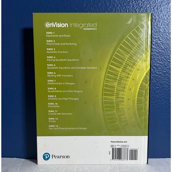 Envision Integrated Mathematics II by Pearson - Picture 2 of 8